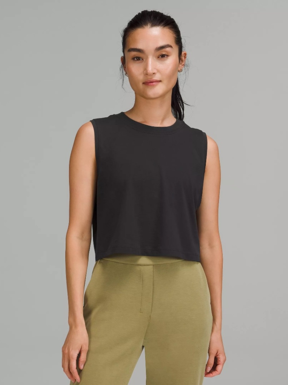 NWT Black All Yours Crop Tank